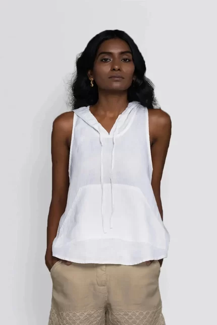 Coastal Drive Hoodie - Coconut White