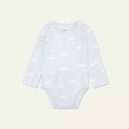 Cloud Baby Bodysuit - Mist/white