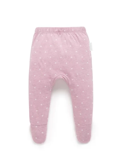 Footed Legging - Hyacinth Mini Spot