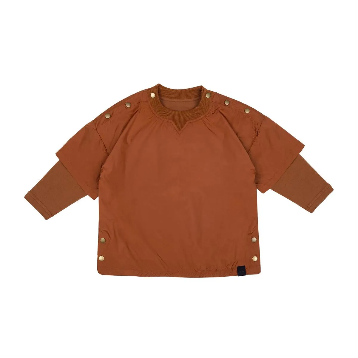 4eKids-Layered-Nylon-Top-with-Jersey-Sleeve-Rust
