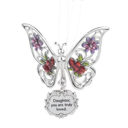 Butterfly Hanging Ornament for Daughter Truly Loved