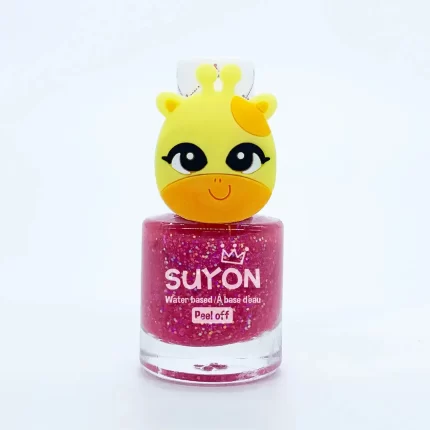 Suyon - Giraffe Ring Nail Polish - Glitter Pink