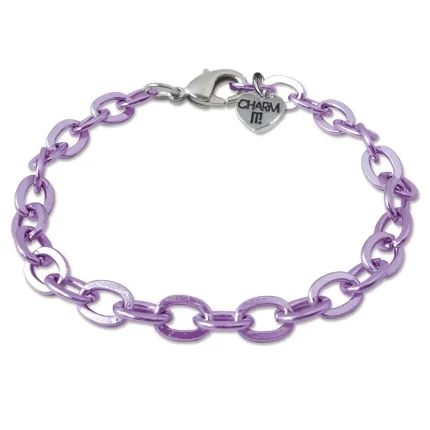 Charm It - Bracelet - Purple Chain