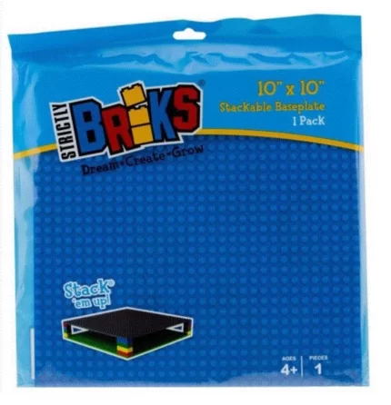 STRICTLY BRIKS SINGLE BASEPLATE BLUE