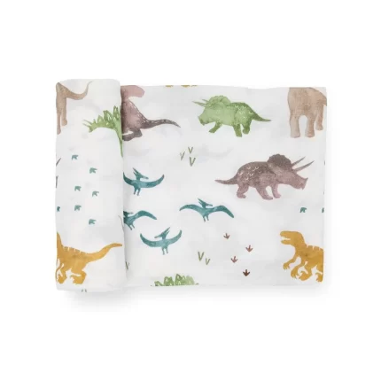 Blanket swaddling in stretch knit - Dino Pals