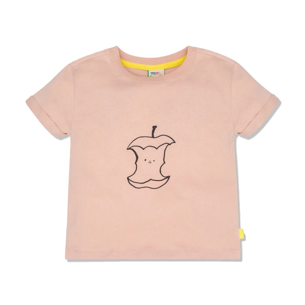 4rHalf-Eaten-Apple-Pink-Kid-T-Shirt-Chalk-Pink-apple