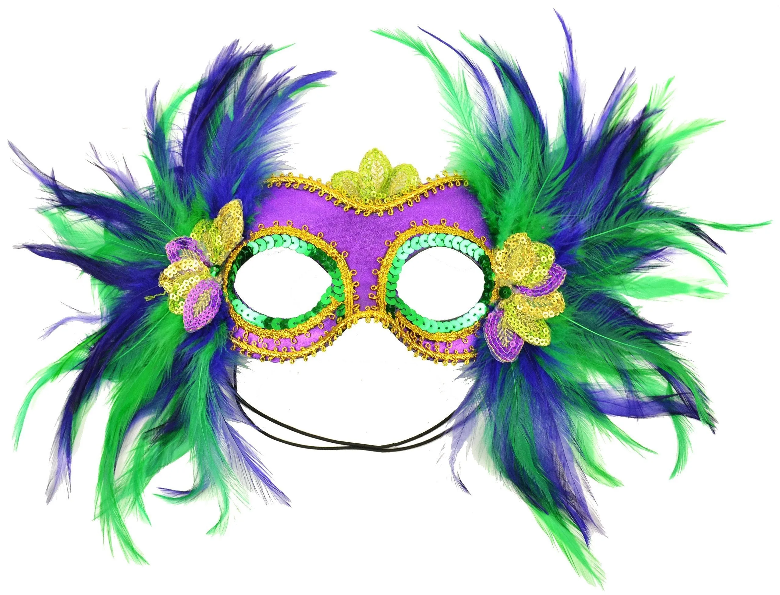 4rMask-It-48035-Mardi-Gras-Satin-and-Feather-Half-Mask-Purple