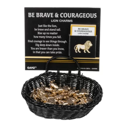 Charms - Lion Charm Be brave & courageous
