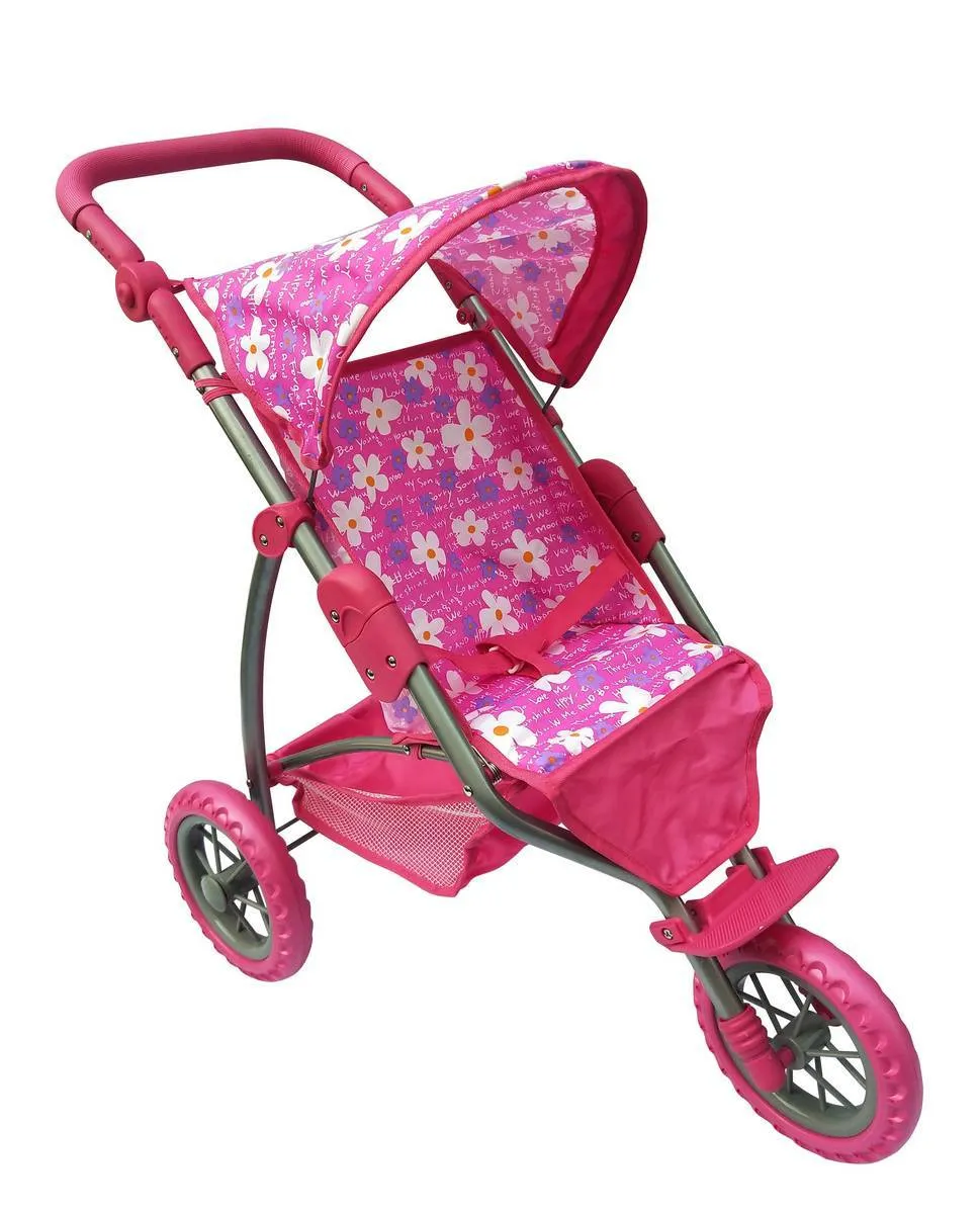 4uPLAYWORLD-DOLL-3-WHEEL-JOGGER-PINK