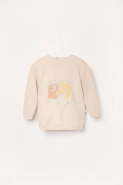 Organic Pima Cotton Kids Sweatshirt - Pastel Birds