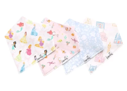 Disney Princess Bandana Bib Set (4- Pack)