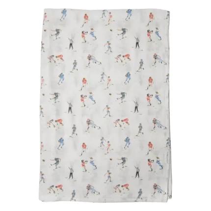 Bamboo muslin swaddle - Football