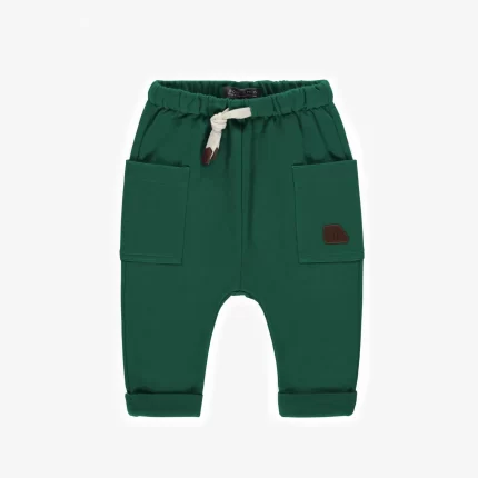 GREEN PANTS CASUAL FIT IN FLEECE BABY