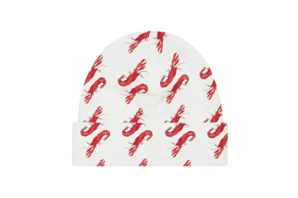 Baby Vild Lab No.8 - Rare Living Lobsters Organic Cotton Beanie Hat