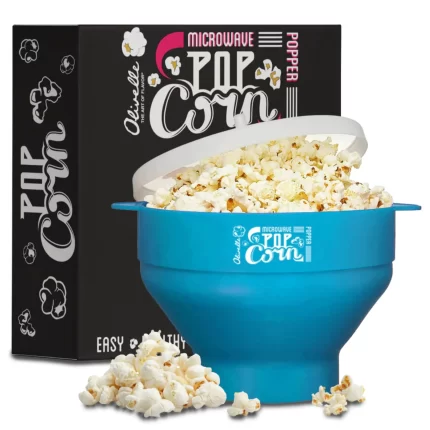 Silicone Microwave Popcorn Popper (Assorted Colors)