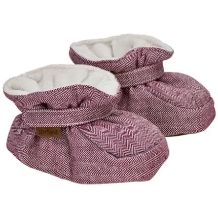 EN FANT BABY SLIPPERS - Ruby Wine