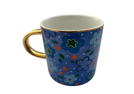 Carla Dinnage Designs: Foxy Flower Blue Mug