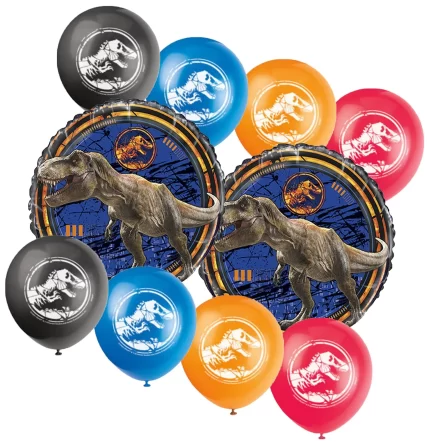 Jurassic World Fallen Kingdom Birthday Party Balloon Bouquet 10 pieces