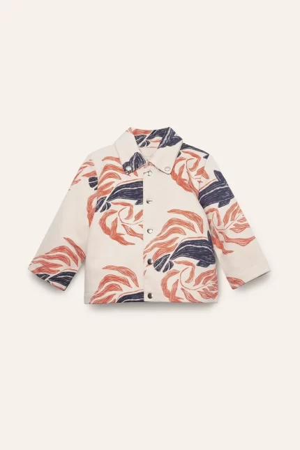 Organic Pima Cotton Jersey Jacket - Whale