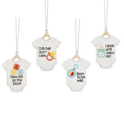 Baby Bodysuit Ornament Assorted