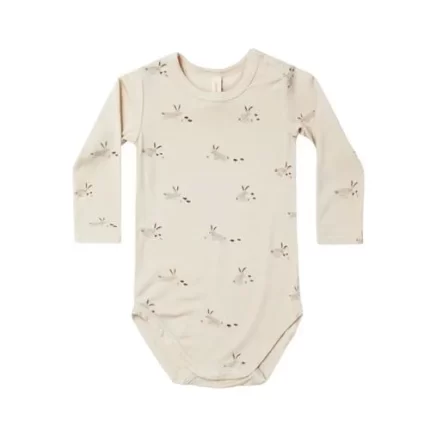 Bamboo Long Sleeve Bodysuit - Bunnies