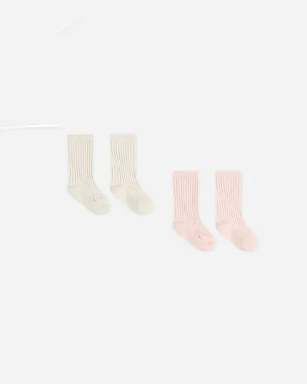Sock Set - Ivory and Bubblegum