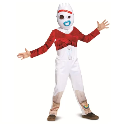 Forky Costume for Kids Official Toy Story 4 Halloween Costume Outfit with Mask and Jumpsuit