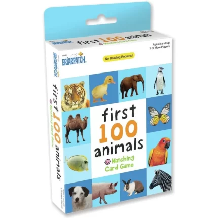 FIRST 100 ANIMALS MATCHING CARD GAME