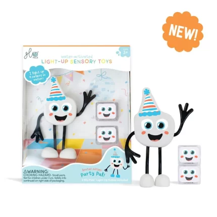Glo Pals Character + Lighted Bath Cubes - Party Buddy