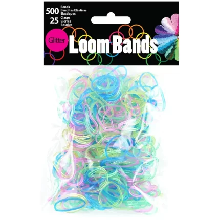 Touch of Nature Loom Bands Glitter Assortment