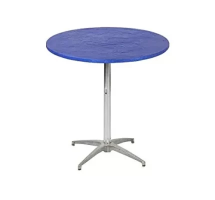 Kwik-Covers 36" Round Fitted Plastic Table Covers Bundle of 5 (Red)