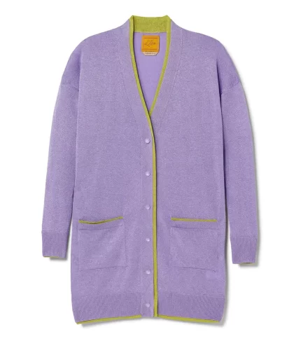 Coco Belted Cardigan - Wisteria Shimmer