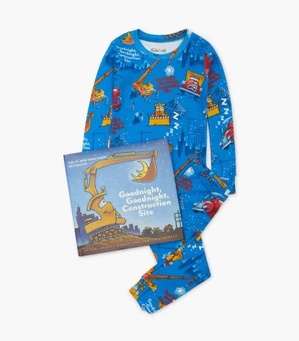 Goodnight Goodnight Construction Site Kids Book and Pajama Set