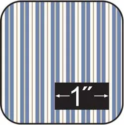 CRH794 Stripe Toile Blue Cotton Fabric