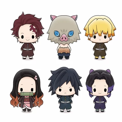 Demon Slayer Chokorin Mascot Mini Figures Asst-set of 6