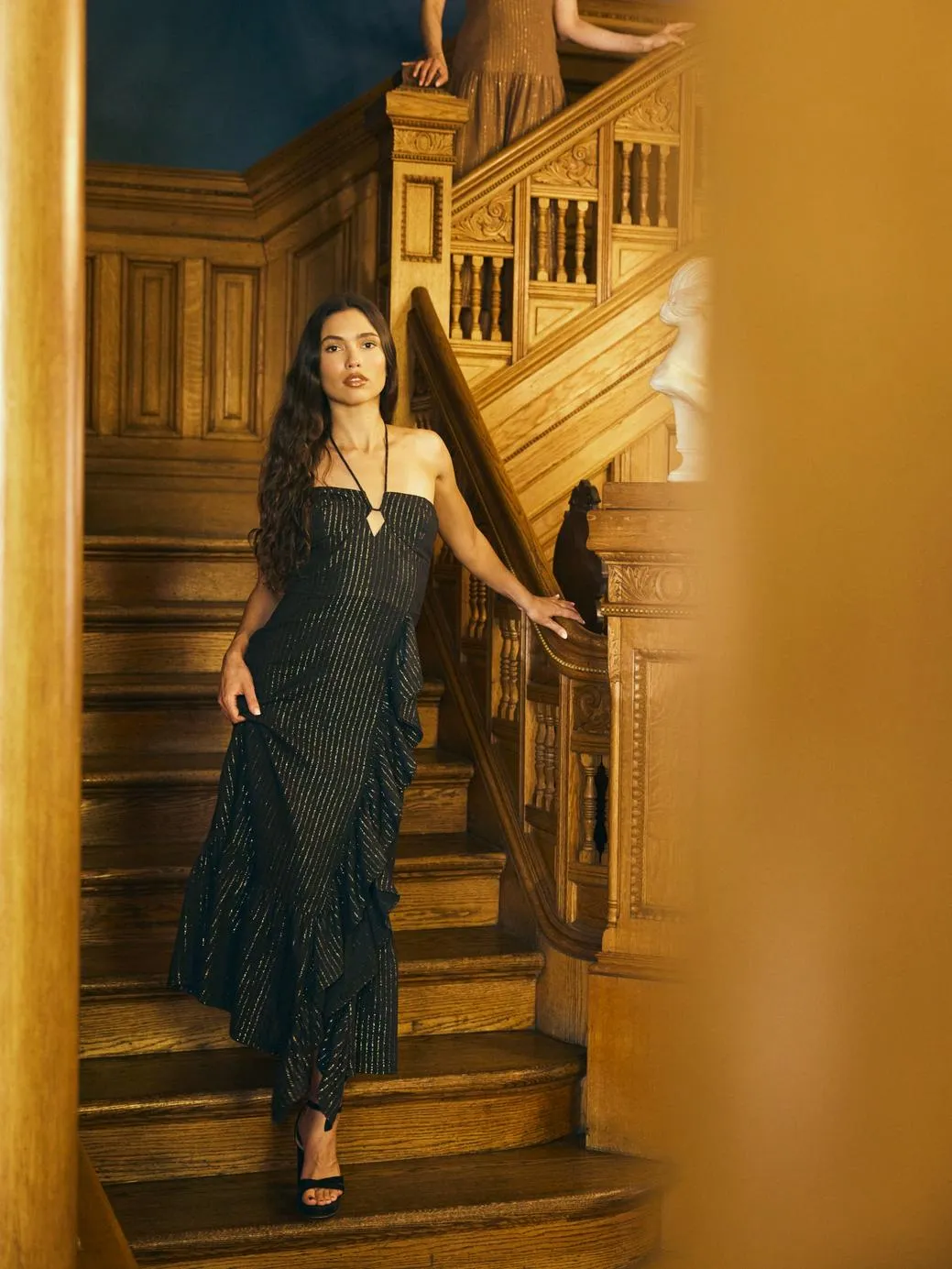 6lAngelica-Dress-Black-Lurex-Stripe