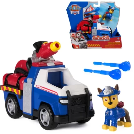 Paw Patrol Fire Rescue Themed Vehicle Chase