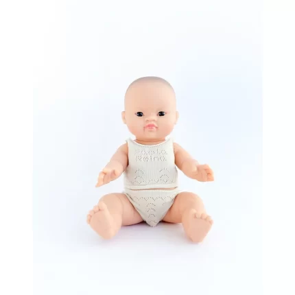 Gordis baby doll in pyjamas - Henry with brown eyes