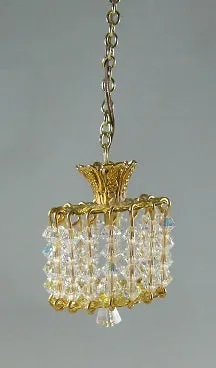 Crystal Short Drum Overhead Light