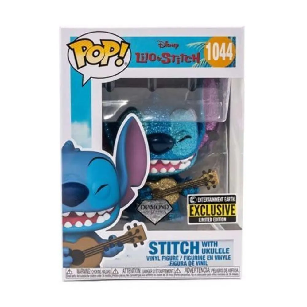 6xFunko-Pop-Lilo-Stitch-Stitch-with-Ukulele-Diamond-Glitter-Figure