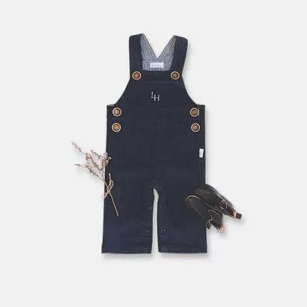 Baby Boys Roy Dungaree - Navy Corduroy