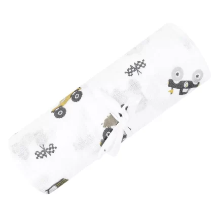 Muslin swaddle de coton - Monster trucks