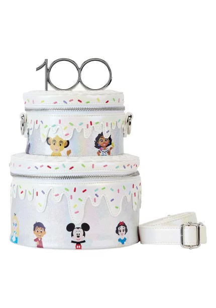 Loungefly Disney 100 Celebration Cake Crossbody Bag Disney 100