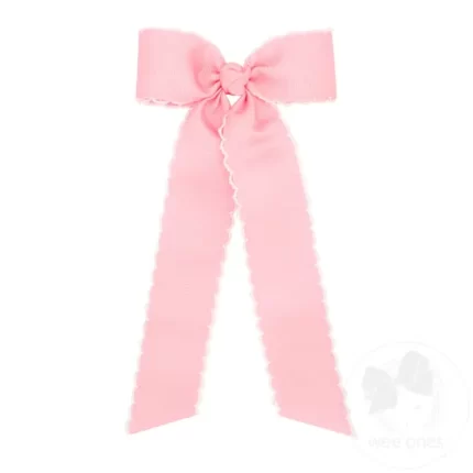 Wee Ones Bows - Bowtie Medium - Moonstitch Light Pink