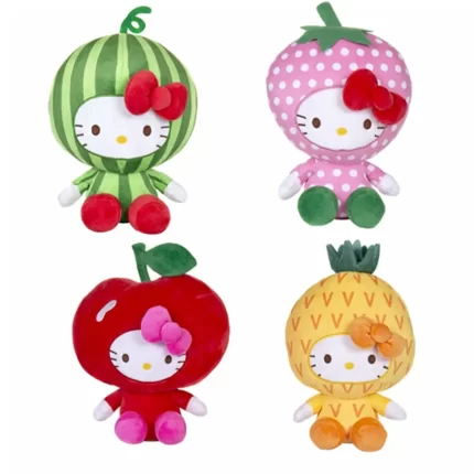 HELLO KITTY FRUIT DRESS - 4 ASST- 6 INCH -Set of 4