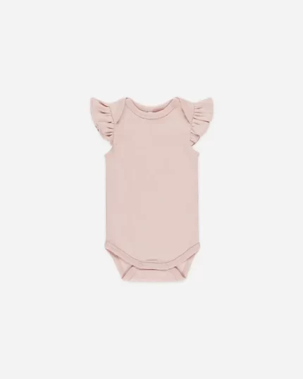 Flutter Sleeve Bodysuit - Bubblegum