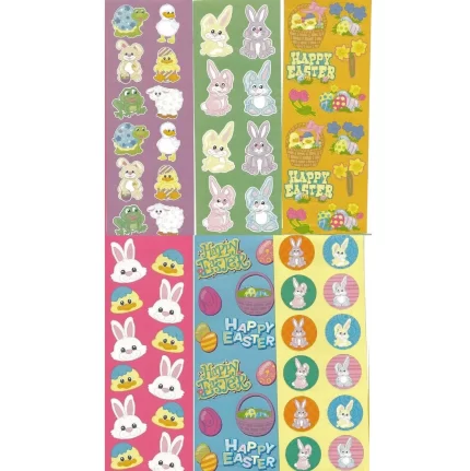 EASTER STICKER ASST (100 SHEETS)