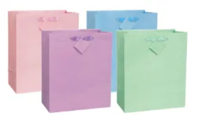 SOLID PASTEL GIFT BAG - Assorted Colors - 1 bag per order