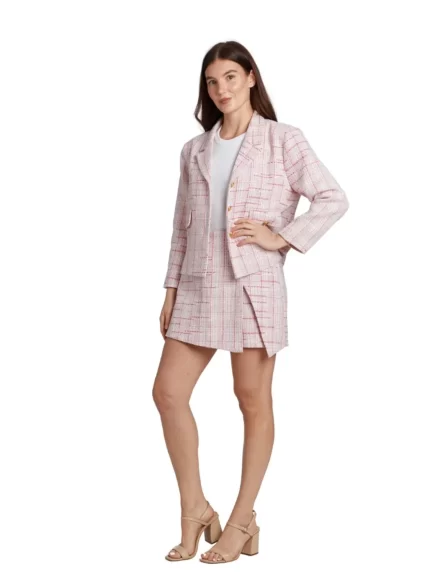 Diane Tweed Jacket - Pink Tweed