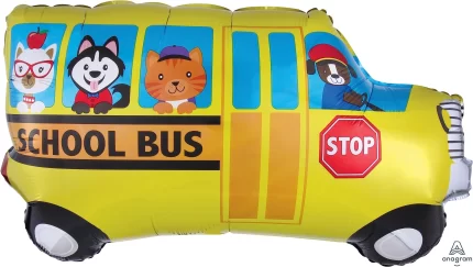 Koehler School Bus Toy Foil Balloon 30"